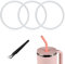 3-Teiliges Dichtungsring für Trinkflaschen mit Pinzette, Wasserflaschen-Dichtungsring Ersatzdichtung Ersatzteile für Hydro Flask Travel Tumble 32/40OZ (Weiß)
