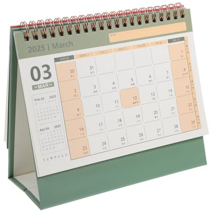 Alipis Spiralbindung Tischkalender Mit Goldprägung Minimalistischer Kleiner Schreibtischkalender Für Zuhause Und Büro Monatsansicht Dekorativ Und Praktisch Ab September Bis Dezember