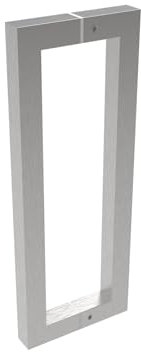 Sellon24® Tirador de 300/400/500 mm para puerta de cristal corredera, tirador de cristal de acero inoxidable V2A, cristal 8-12 mm, mango de barra, 1 par (longitud 400 mm)