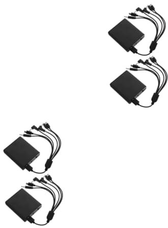 PartyKindom 2 Sätze Batteriefach Batterien Notbatterieeinheit Stromversorgung Für Geräte Notstromversorgung Notbatterieversorgung Multi-Jack-netzteil Plastik Black 2 Stück * 2