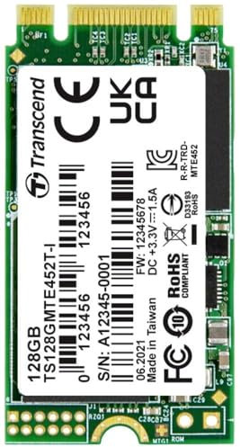Transcend MTE452T-I 128 GB interno M.2 PCIe NVMe SSD 2242 PCIe NVMe 3.0 x2 Industrial TS128GMTE452T-I