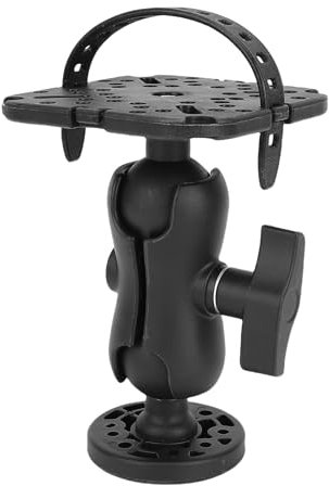 Haofy Fischfinderhalterung Hochleistungsschwere 360 ​​° Drehhalterung für Marine Electronics Abs Kunststoff Basis Kompatibel mit Lowrance Humminbird Kajak -Kanu -Fischereizubehör
