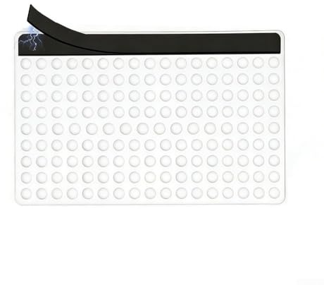 Oniissy Verbesserter magnetischer Pool-Skimmer-Schutz, PP-Skimmer-Netz-Abdeckung, Schutz zum Auffangen von Blättern und Schmutz für Pools, weißes Netz, 39,7 x 24,8 cm