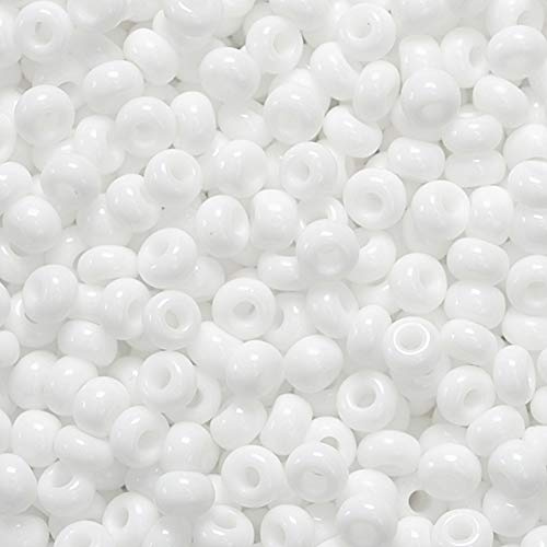 Gütermann / KnorrPrandell 3104001 - Indianerperlen opak 2,5mm weiß, 17 g/Dose