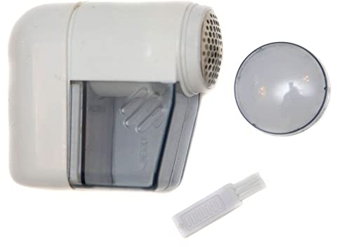 Caraselle Cordless Knitwear Defuzzer Fabric Shaver Debobbler Lint Remover - Portable and Compact with Small Cleaning Brush and Cap Cover Included - Pack of 1