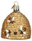 Old World Christbaumschmuck: Bienenenkorb, geblasen, für den Weihnachtsbaum