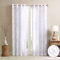 Madison Park Rideau Simple Semi-Transparent Moderne Contemporain imprimé botanique avec œillets, Rideau de fenêtre pour Salon, Chambre à Coucher et dortoir, 127 x 213,4 cm, Blanc Oiseau