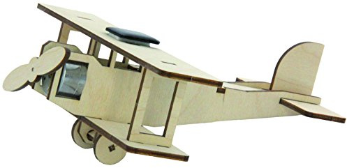 SOL-EXPERT group 40235 - Solar Doppeldecker Flying Star, Bausatz, Holz, Natur