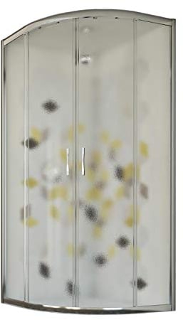 Idralite Evolution Rundduschkabine 90x90 cm H198 ESG-Strukturglas