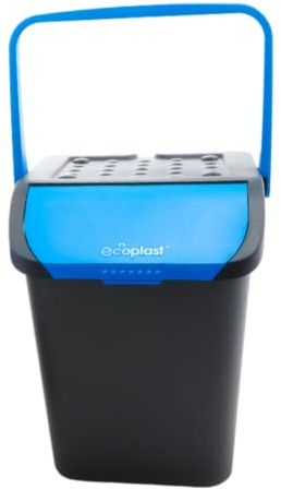 Ecoplast - EC35 - Ecologic - Poubelle - Bleu, 38 x 36,5 x 45 cm