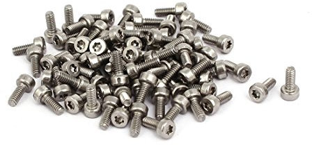 sourcing map M2x5mm tournevis Torx T6 304 vis tête Torx vis 80Pcs