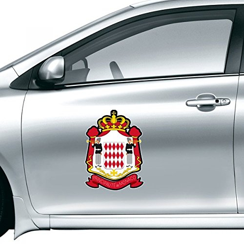 DIYthinker Fürstentum Monaco Nationale Emblem Autoaufkleber auf Auto Styling Aufkleber Motorrad Aufkleber für Auto-Zubehör-Geschenk 25cm
