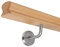 Handlauf Buche lackiert - 55x50mm - Omega inkl. Halter zum Einschrauben (200 cm)