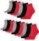 PUMA Sportsocken, 100 Denier (3 Stück) für Herren, 232 - Black/Red, 39-42