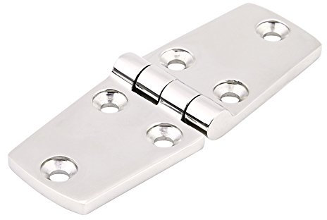 Keenso Marine Karbine Scharnier, Boot Edelstahl Türscharnier Bootskabinentür Luke Edelstahl Scharnier für Deckel, Luken, Fächer und Türen (102 * 38)