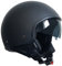 Jethelm RALLOX 229 Motorradhelm Größe S Rollerhelm mit Visier Chopperhelm schwarz matt