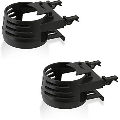 Wicked Chili 2X Portabicchieri per Auto - Made in Germany - Porta lattina, portabicchieri per Ventilazione (lattine da 0,25/0,33/0,5 L, Tazze da caffè, Tazze Termiche, Diametro: 53-70 mm) Nero