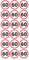 MKM Print - Geburtstags Sticker 60 Jahre | 54 Stück | Aufkleber für Runde Geburtstage DIY