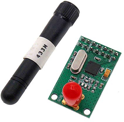 Reland Sun Módulo inalámbrico PTR8000+433/486/915MHz del transmisor-receptor NRF905 con la antena NF905SE