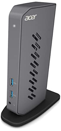 Acer U301 USB 3.0 Dock for Windows | 2 x HDMI ports | 2 USB 3.1 Gen 1 ports | 4 USB 2.0 Ports | Gigabit Ethernet | Requires One USB 3.1 Type A or USB 3.1 Type-C on Computer