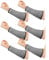 3 Paar Armschoner für dünne Haut und Prellungen, schnittfeste Unterarmmanschetten, Stufe 5, Armschutz gegen Verbrennungen, GRAU, 7.9 Inch