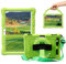 Sfulatdc Silicone Tablet Case with 360 Rotating Kickstand Strap/Shoulder Strap/Handle Compatible with Victbing 10, BENEVE 10.1,Dragon Touch Notepad K10/Max10 Green