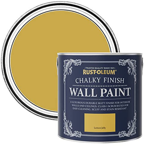 Rust-Oleum Yellow Matt Emulsion Wall Paint - Lemon Jelly 2.5L