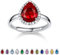Bestyle Kristall Ring Silber 925 Zirkonia Ringe für Damen Januar Heilsteine Fingerring Verstellbarer Verlobungsring Mädchen Bling Modeschmuck