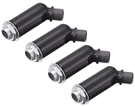 sourcing map 4er Pack Dachschräge Adapter 180° Drehgelenk M10 Gewinde für Leuchter Schwarz