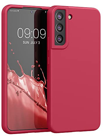 kwmobile Housse Compatible avec Samsung Galaxy S22 Plus Coque - Housse de téléphone Protection Souple en TPU Silicone - Sweet Cherry