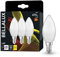 BELLALUX LED Lampe für E14-Sockel, matte Optik ,Warmweiß (2700K), 470 Lumen, Ersatz für herkömmliche 40W-Leuchtmittel, nicht dimmbar, 3-er Pack