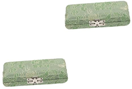 ABOOFAN 2stücke Oboe Schilfrohr Aufbewahrungsbox Seidenbezug Atmungsaktive Reisetasche Für Oboenrohre Kompakte Und Langlebige Schilfrohr-box Mit Belüftungslöchern Für Optimale