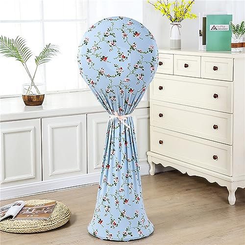 Treer Fan Dust Cover, Dustproof Electric Fan Cover Washable All Inclusive Fan Cover Moisture-Proof Protective Cover for Standing Round Floor Fans (Scandinavian,Desktop(35-50cm))