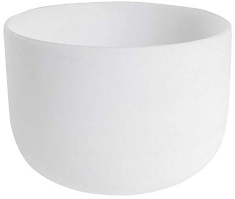 meiyan 8 Pouces Note Son Parfait E Plexus Solaire Chakra Givré Cristal de Quartz Bol Chantant