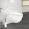 ECD Germany Spülrandloses Hänge WC weiß matt mit WC-Sitz abnehmbar aus Duroplast Softclose Absenkautomatik, Wand-WC Tiefspüler verlängerte Ausladung 52 cm, Design Toilette Sanitärkeramik, Tiefspül-WC