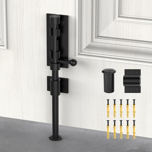 Barrel Bolt Latch, Sliding Bolt Gate Lock Door Latches Hardware, 9.6 Inch Heavy Duty Solid 304 Stainless Stee Door Lock for Fence/Wooden/Barn Door/Yard Door/Interior Door Latch