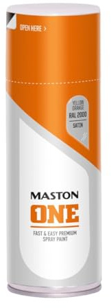 Maston Spray Paint ONE - Satin Yellow Orange RAL2000 400ml