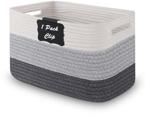 Aufbewahrungskorb, Rtdep Aufbewahrungskorb Geflochten mit Griffen, Handtuchkorb für Badezimmer,Wickelkommode Organizer, Dekokorb Körbe & Behälter, Spielzeug Körbe Aufbewahrung