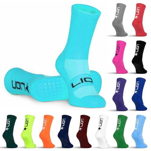 LION SPORTSWEAR Football Grip Socks For Men/Women/Kids - Variety Of Colours To Match Your Team Kit & Sleeve Socks