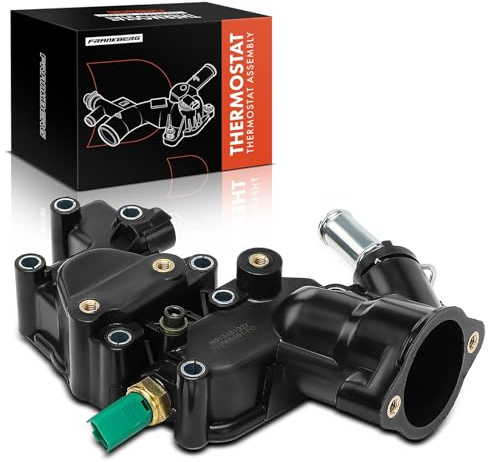 Frankberg Termostato refrigerante carcasa termostática 103 °C compatible con C3 II SC 1.1L 1.4L 2009-2016 206 SW 2E/K 1.1L 1.4L 2002-2007 C3 II SC 1.1L 1.4L 2009-2016 Replace# 96547 75080