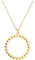 Sofia Milani - Damen Halskette 925 Silber - vergoldet/golden - Kreis Kugel Anhänger - N0775