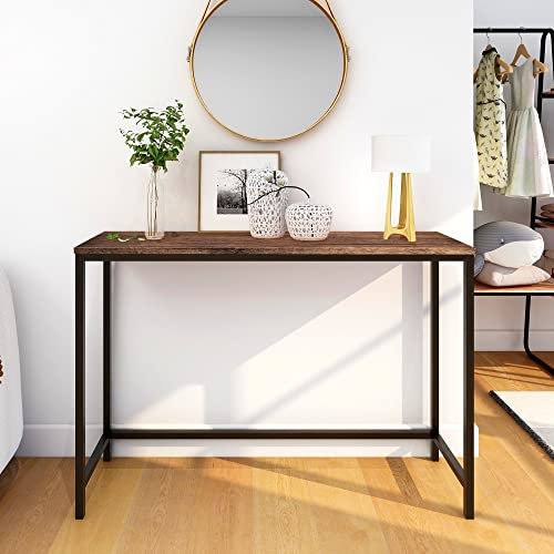 QUCENAK Console Tables for Narrow Sofa Tables Entryway Tables Rustic Narrow Table Front Door Console Tables Accent Table for Living Room Entryway Corridor Hallway Rustic Brown