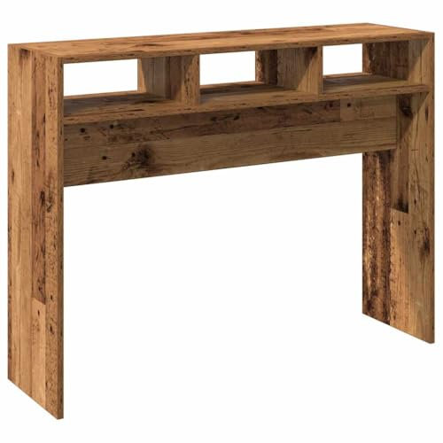 vidaXL Konsolentisch Altholz-Optik 105x30x80 cm Holzwerkstoff, Sofatisch, Dielentisch, Wohnzimmertisch, Flurtisch, Konsolentisch Flur, Beistelltisch