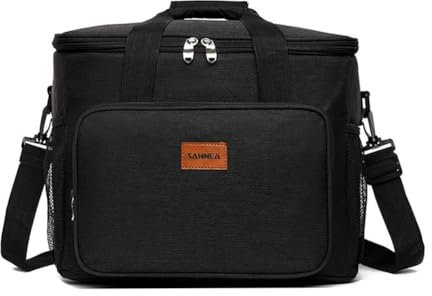 GreatRise Isolierte Kühltasche, 6L/16L/26L Lunchtasche Tragbare Thermotasche Picknicktasche Klein Isoliertasche Kühlbox mit Abnehmbarer Verstellbarer Schultergurt für Reisen Wandern Picknick 16L