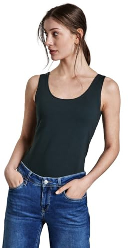 Street One Damen Basic Top mit Rundhals in Unifarbe