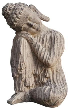 Gcljlmy Buddha Figur Garten Dekorative Skulptur für Balkon Hauswarming Geschenk Desktop Ornament
