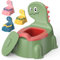 Potty Training Toddler Toilet,Baby Potty Chair for Kids Boys Girls,Dinosaur Portable Potty Toddlers Toilet Seat Potties Trainer with Lid Splash Guard Non-Slip Removable Bowl for 1-6 Year Old (Blue)