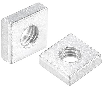 QUARKZMAN 25 Pz Dadi Quadrati M6x12mmx4mm Zincati Metrici