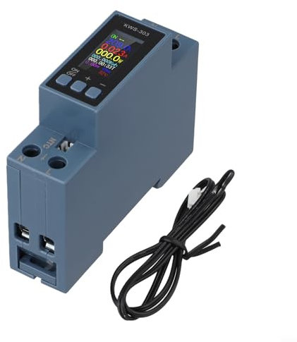 Besshepplo Monofase Din Rail AC Energy Meter Monitor 40A Tensione Corrente Voltmetro Amperometro Misuratore di Potenza Per Casa Industriale Armadio Elettrico