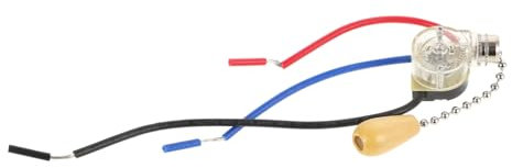 HOMSFOU Ceiling Fan Light Switch Pull Chain Switch Kit Easy Install for Fan Light Control